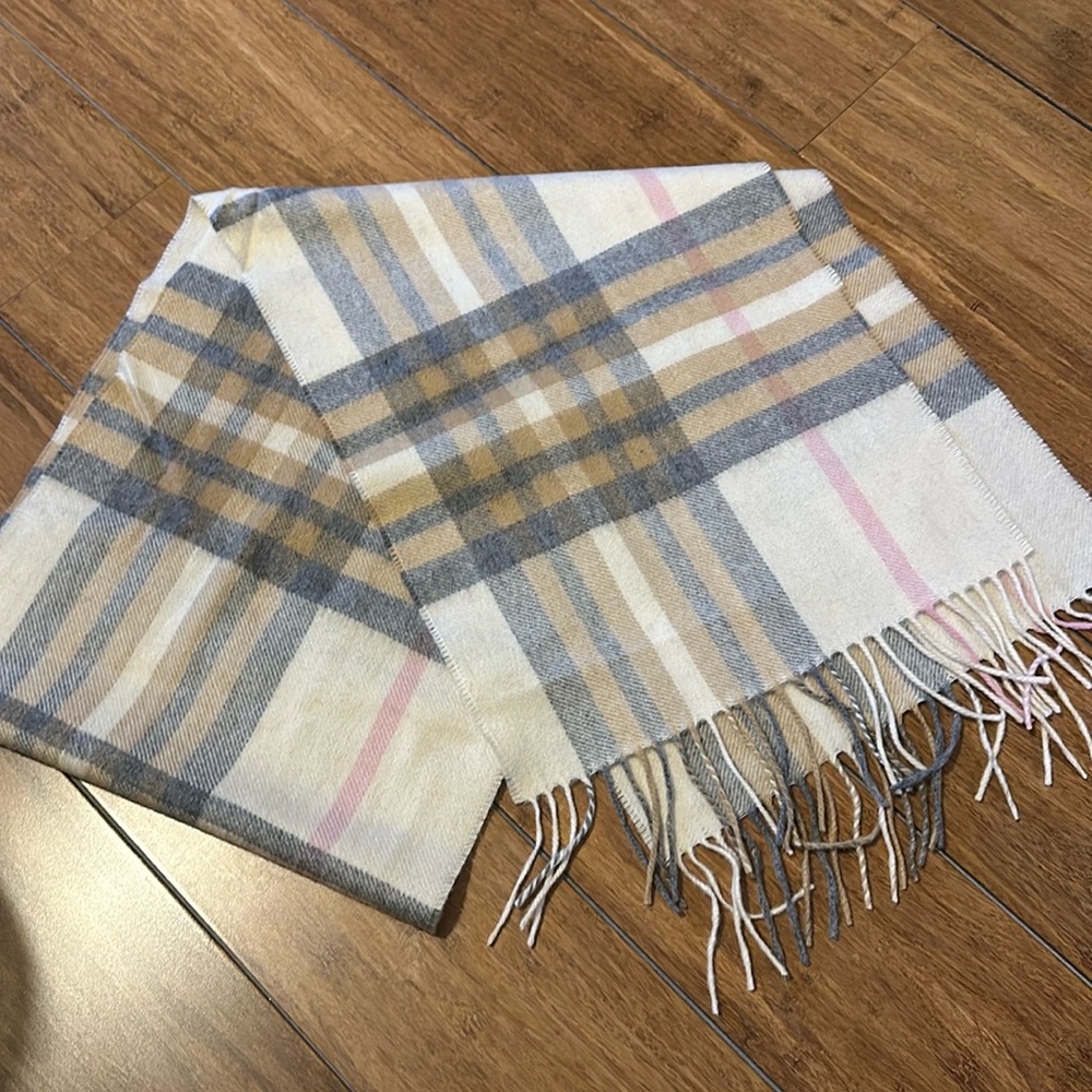 Cashmere plaid scarf